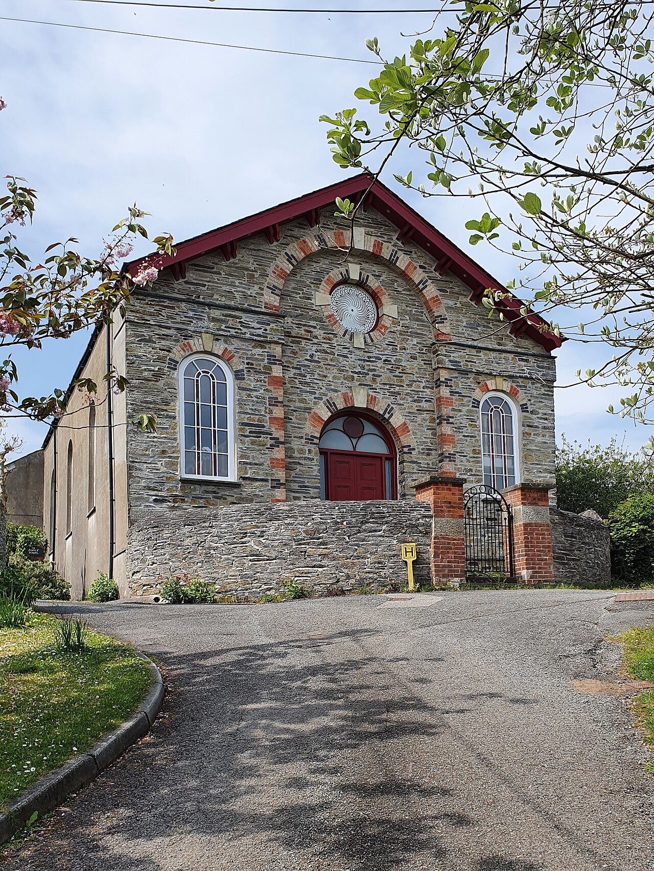 Former Methodist chapel in Tredrizzick, photographed in April 2022